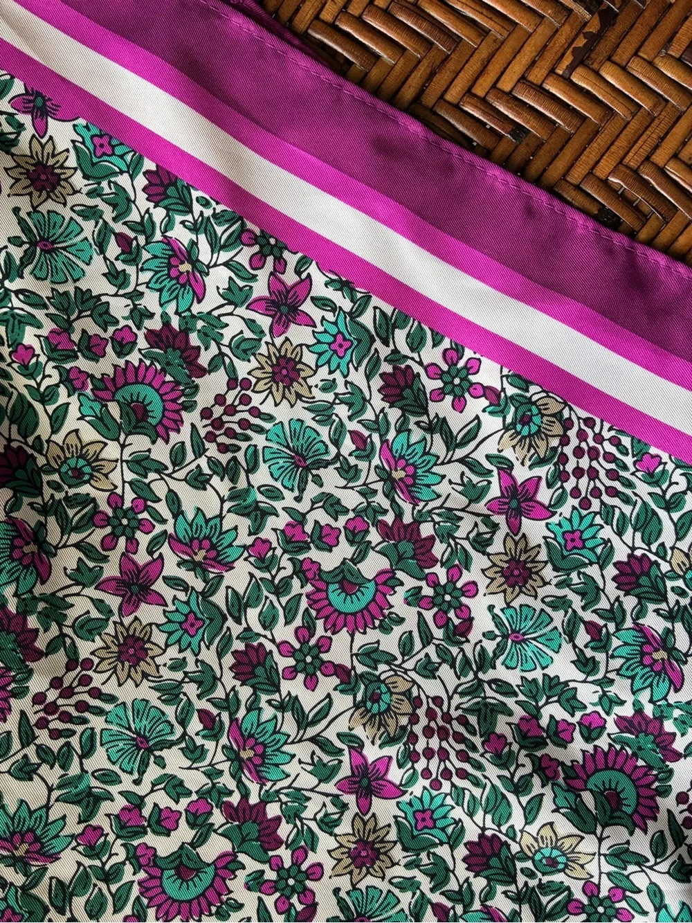 J. Crew Factory Floral Faux Silk Scarf
